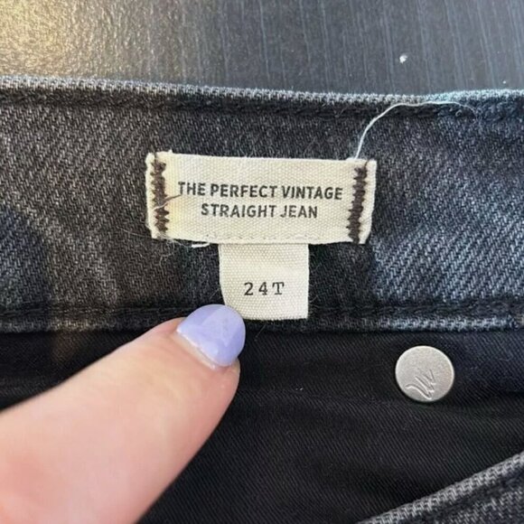 Madewell The Tall Perfect Vintage Straight Jean in Lunar Wash Size 24 Tall - Picture 11 of 11